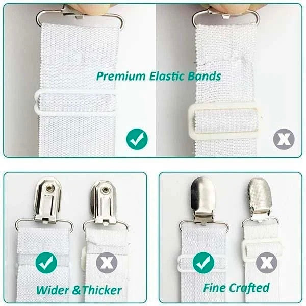 4pcs Elastic Bed Sheet Buckle