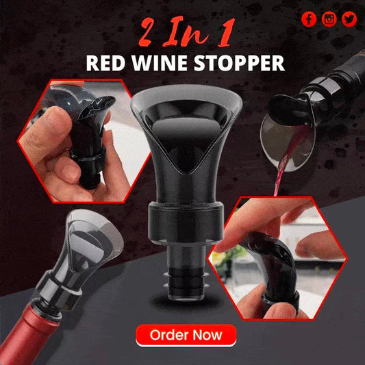 2 In 1 Red Wine Stopper