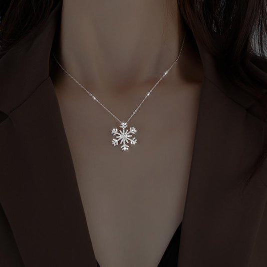 Silver Snowflake Necklace