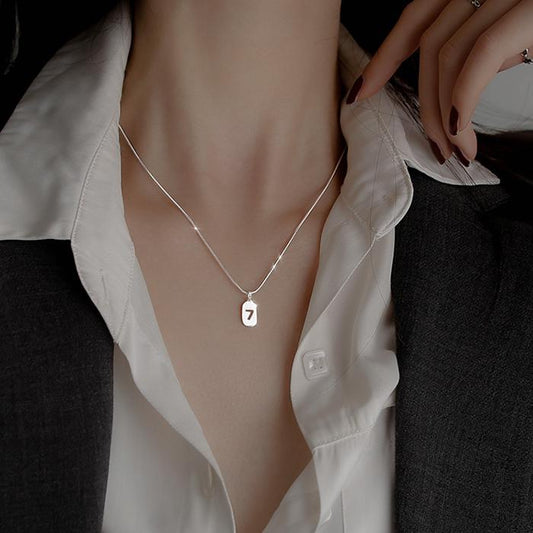 Lucky number 7 necklace