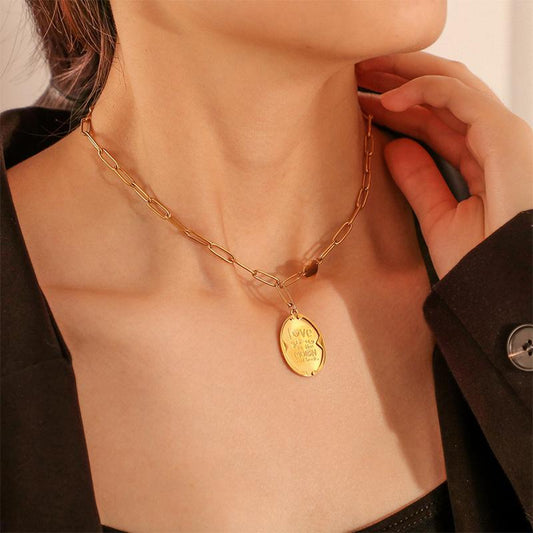 love round necklace