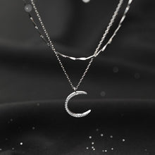 Load image into Gallery viewer, Double Layer Star Moon Necklace
