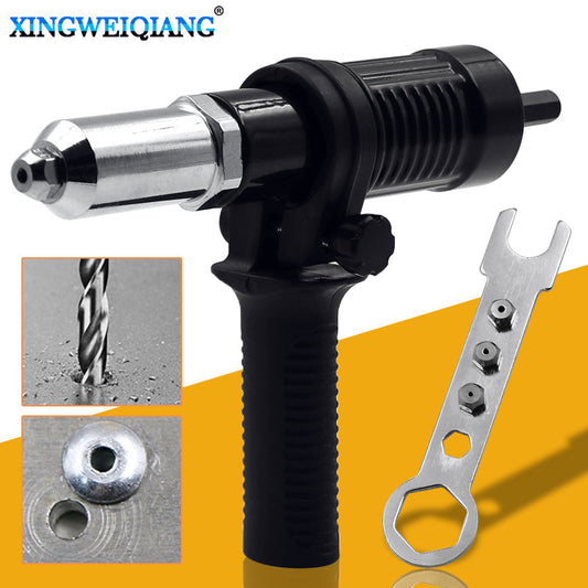 Professional Rivet Gun Adapter Kit With 4Pcs Different Matching Nozzle Bolts