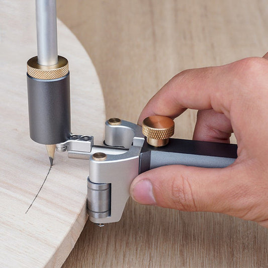 WOODWORKING DUAL-PURPOSE LINEAR ARC SCRIBE